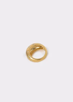 Anillo grueso incrustaciones