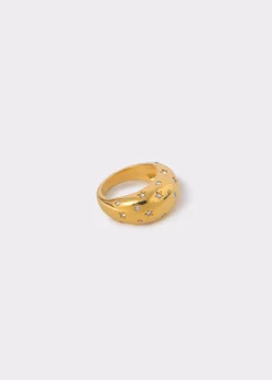 Anillo grueso incrustaciones