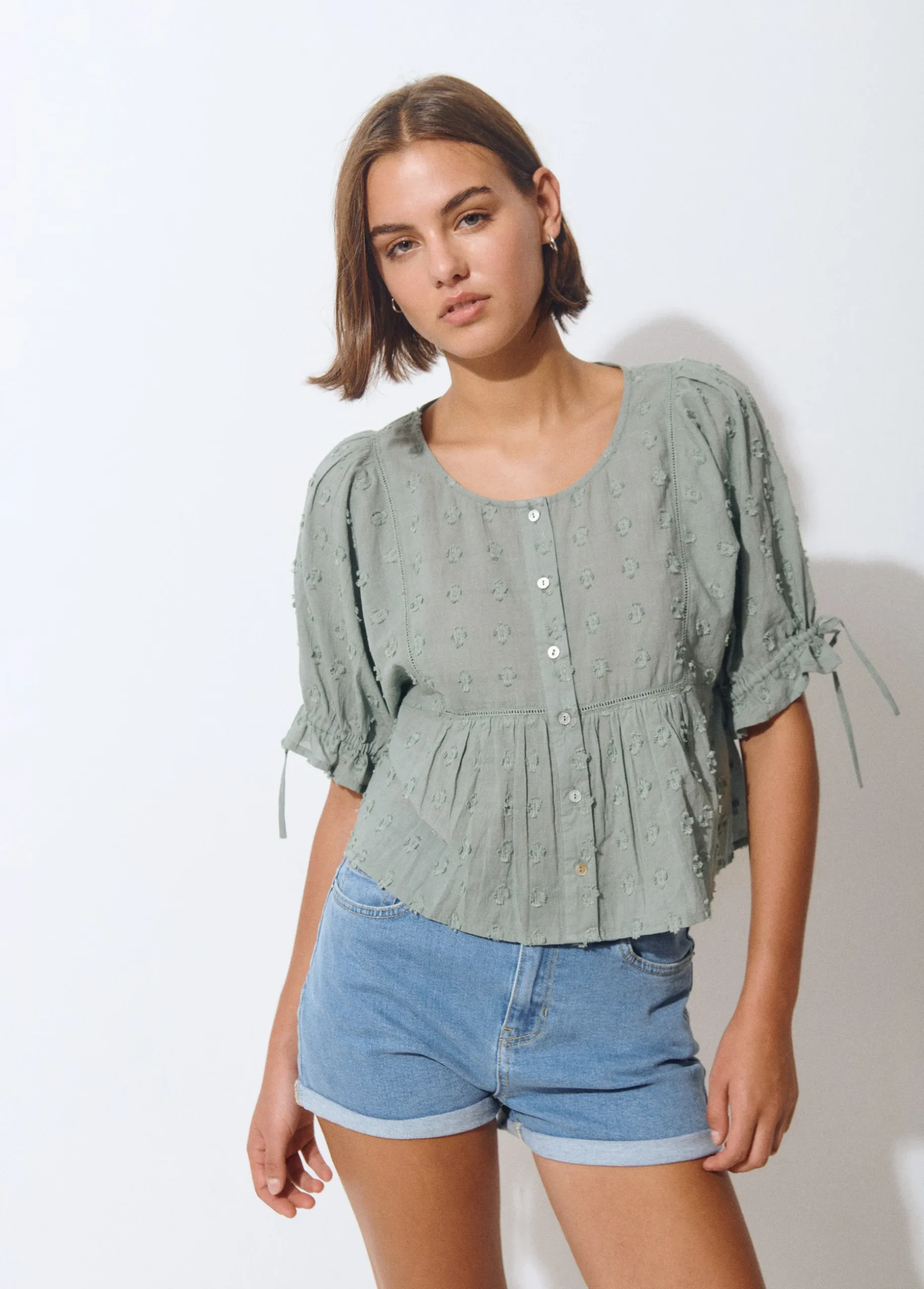 Blusa manga corta