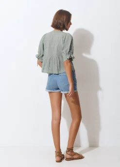 Blusa manga corta