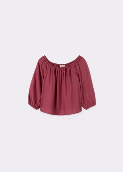 Blusa manga larga lisa