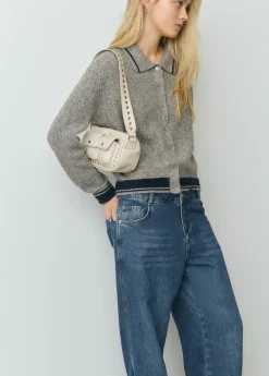 Bolso hombro solapa con bolsillos