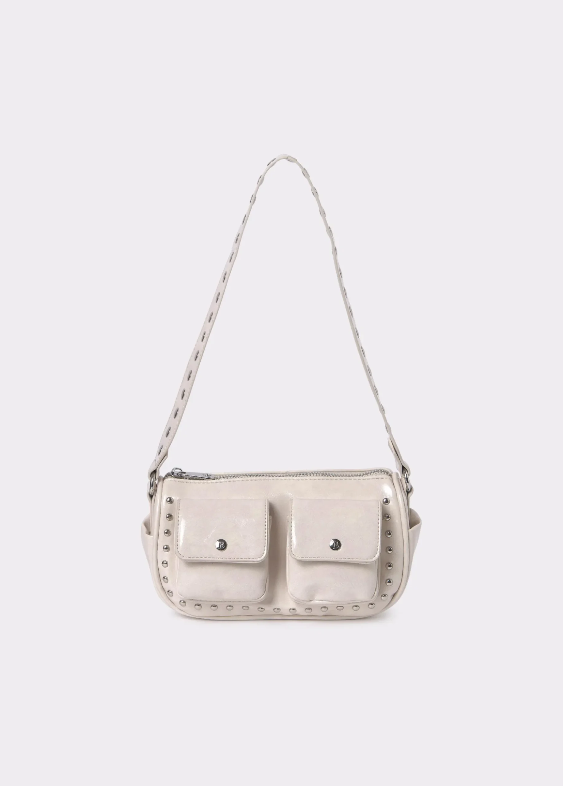 Bolso hombro solapa con bolsillos