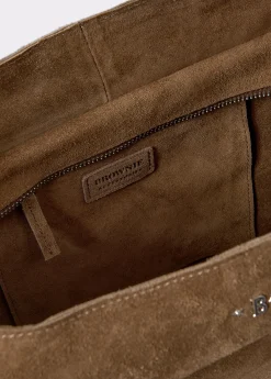 Bolso piel shopper flecos