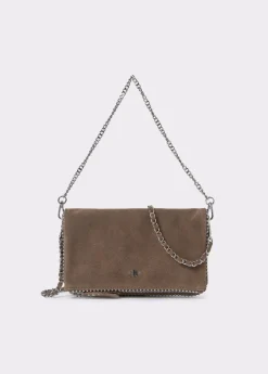 Bolso piel solapa bolitas