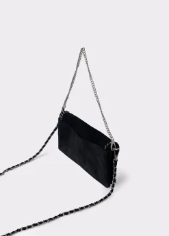 Bolso piel solapa cadena