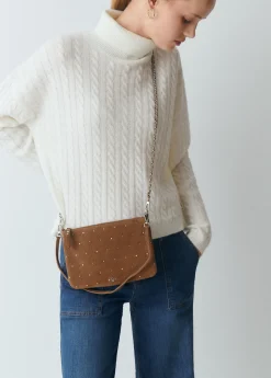 Bolso piel tachitas