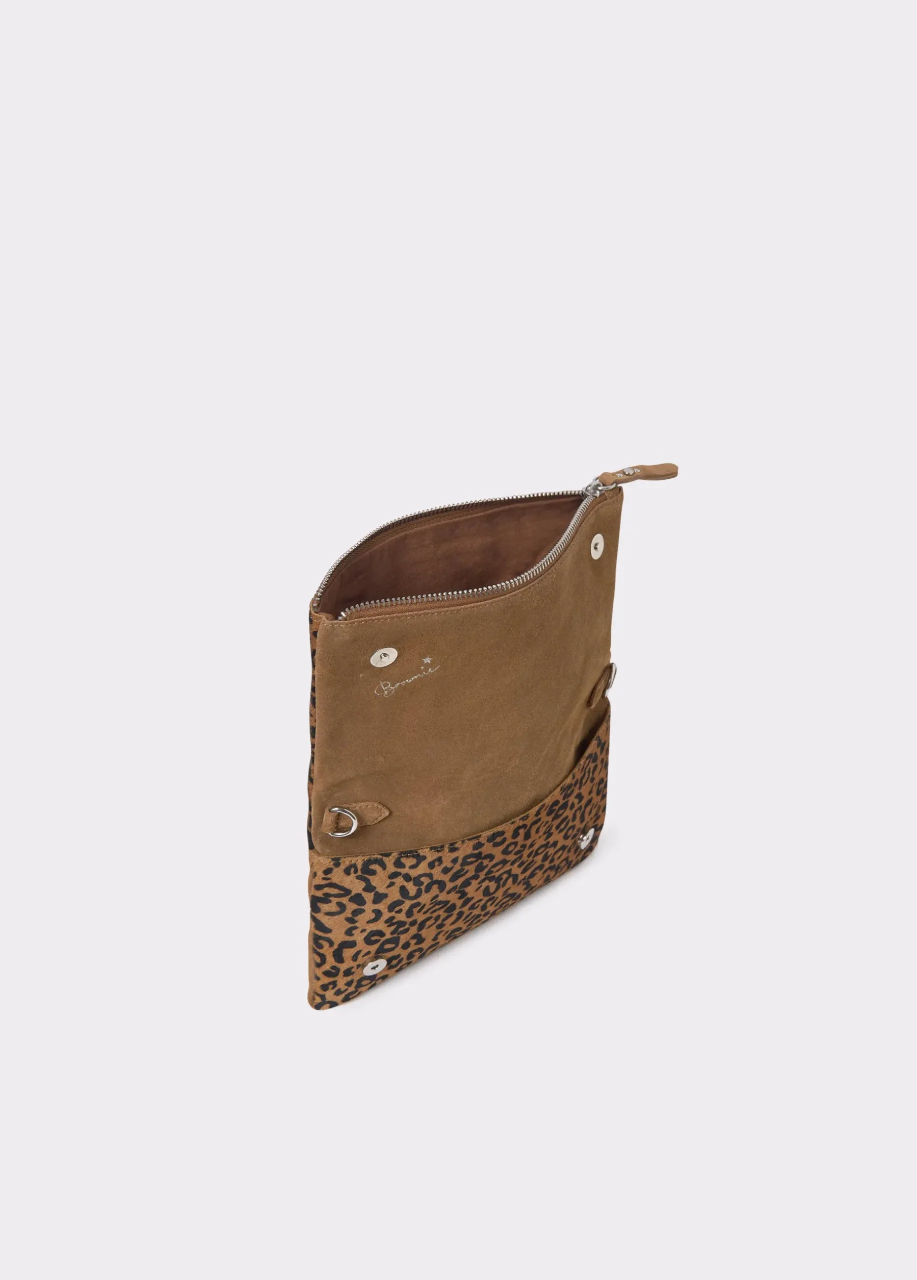 Bolso solapa piel estampado animal
