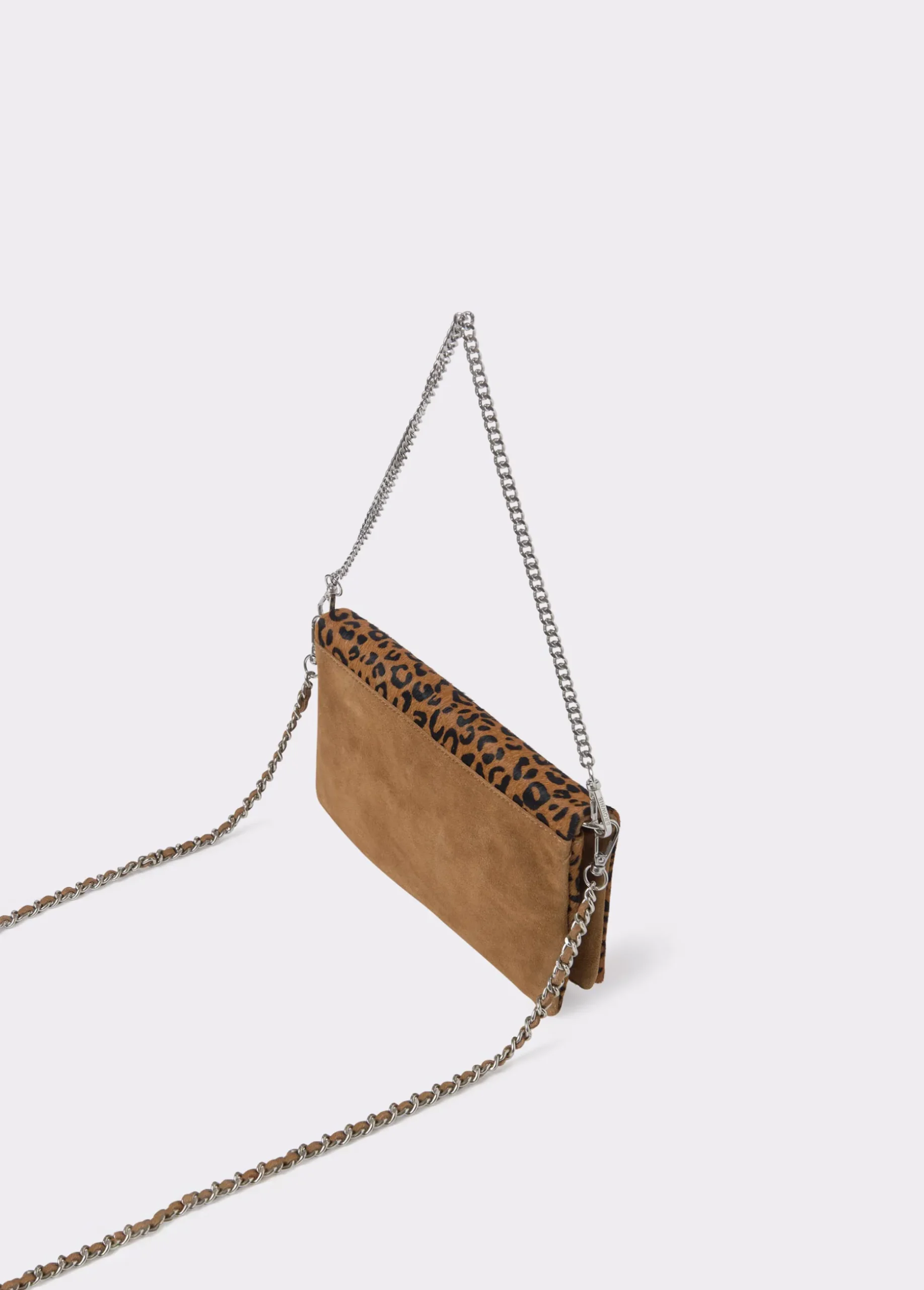Bolso solapa piel estampado animal