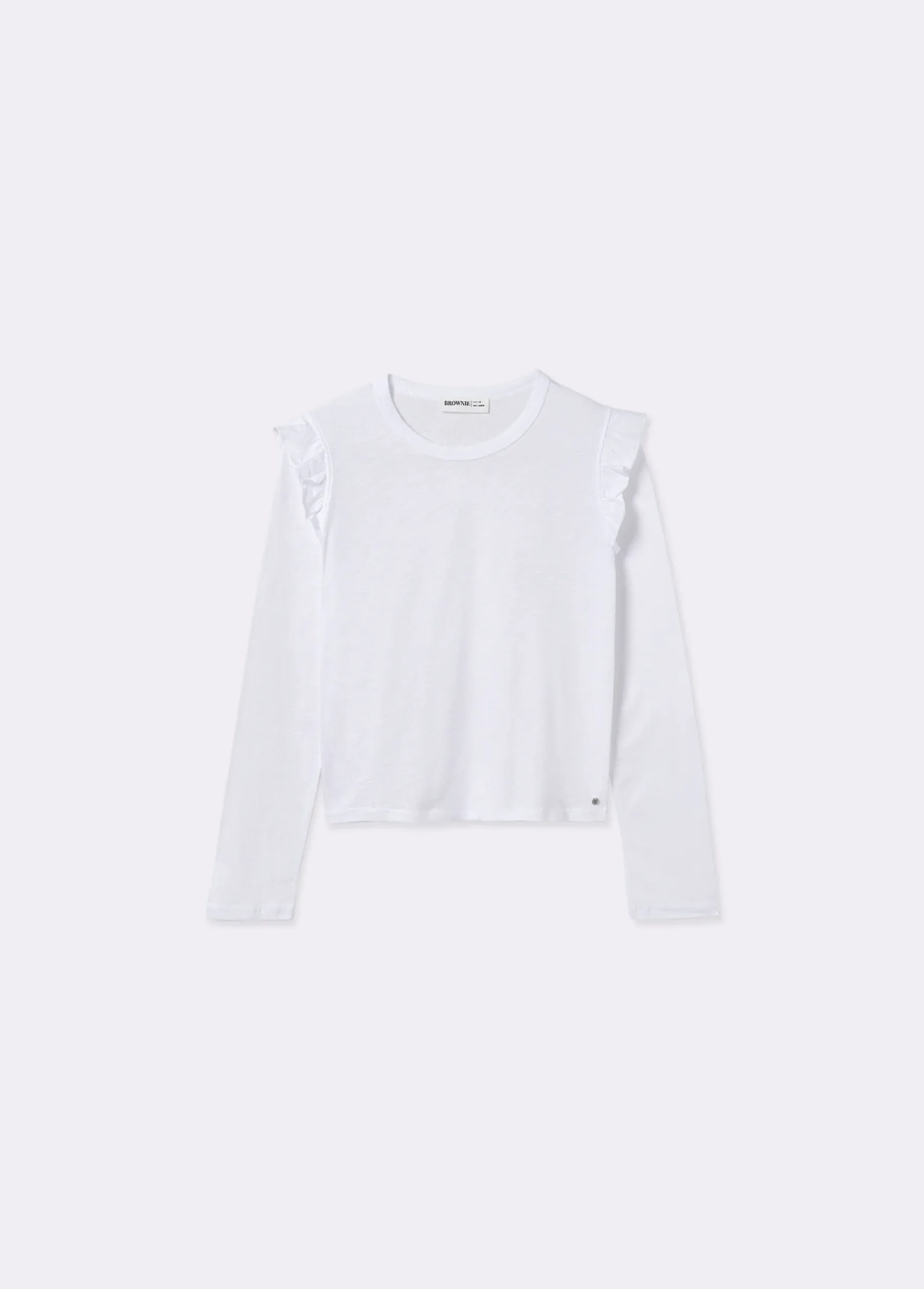 Camiseta algodón flame volantes