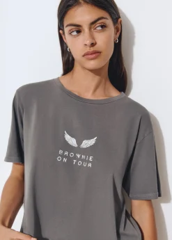 Camiseta manga corta print trasero