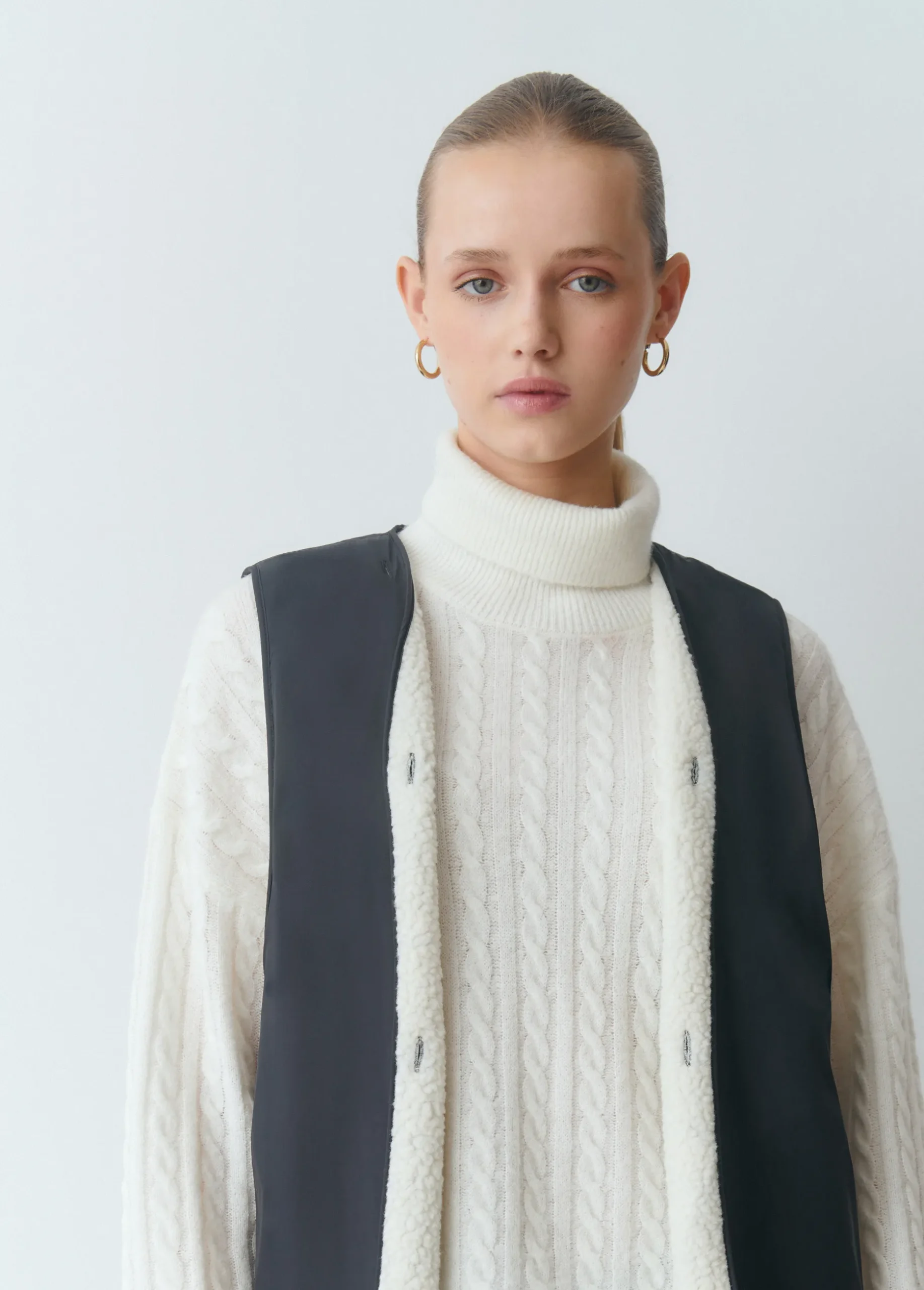 Chaqueta encerada con chaleco borrego extraíble
