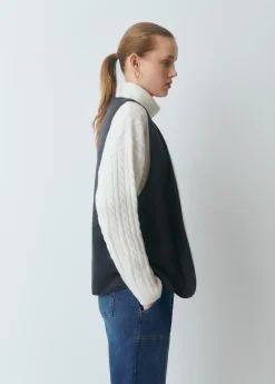 Chaqueta encerada con chaleco borrego extraíble