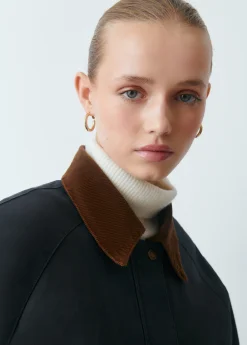 Chaqueta encerada con chaleco borrego extraíble