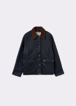 Chaqueta encerada con chaleco borrego extraíble