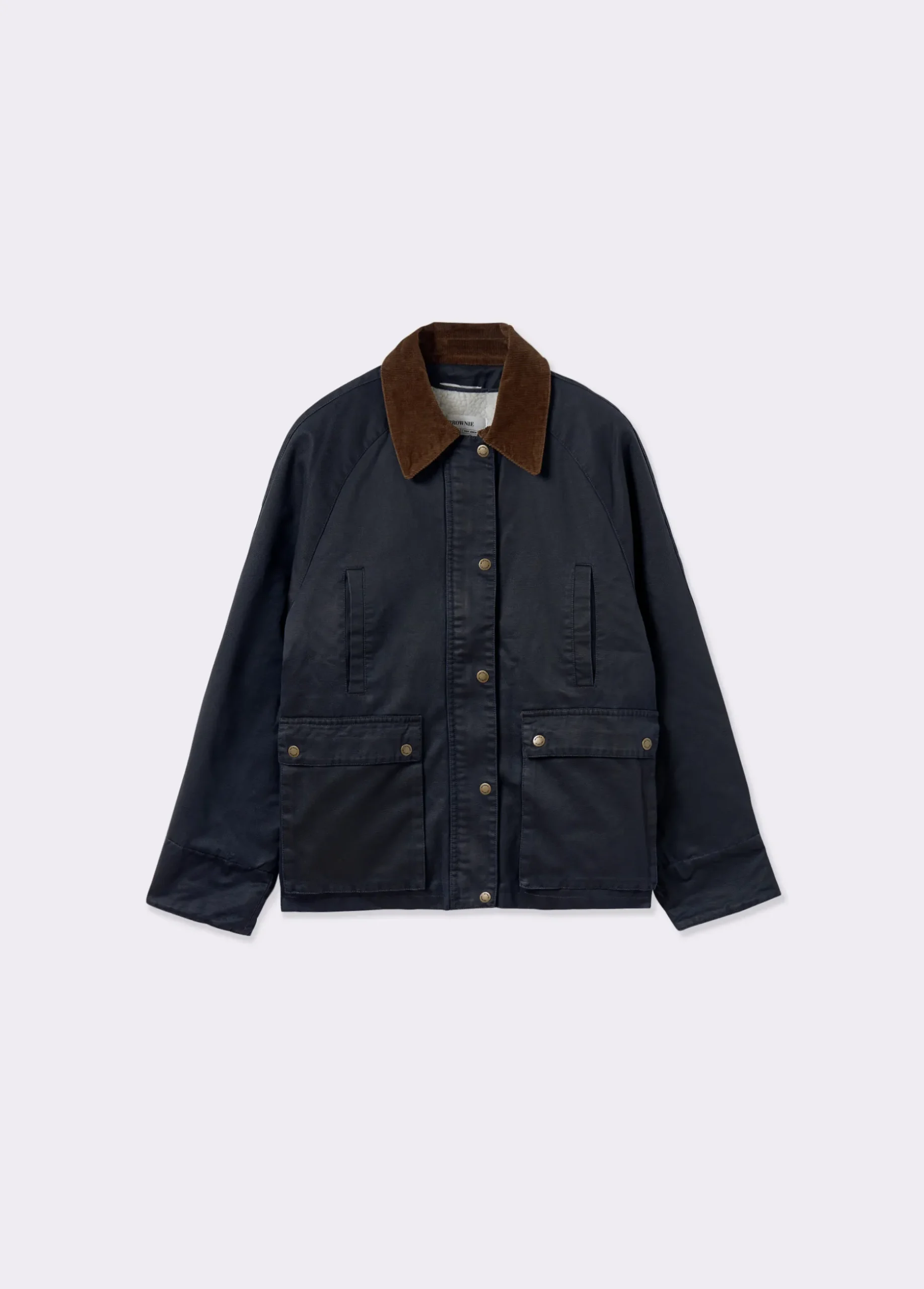 Chaqueta encerada con chaleco borrego extraíble