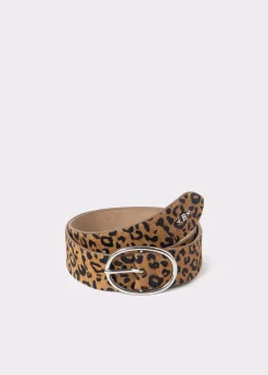 Cinturón estampado animal