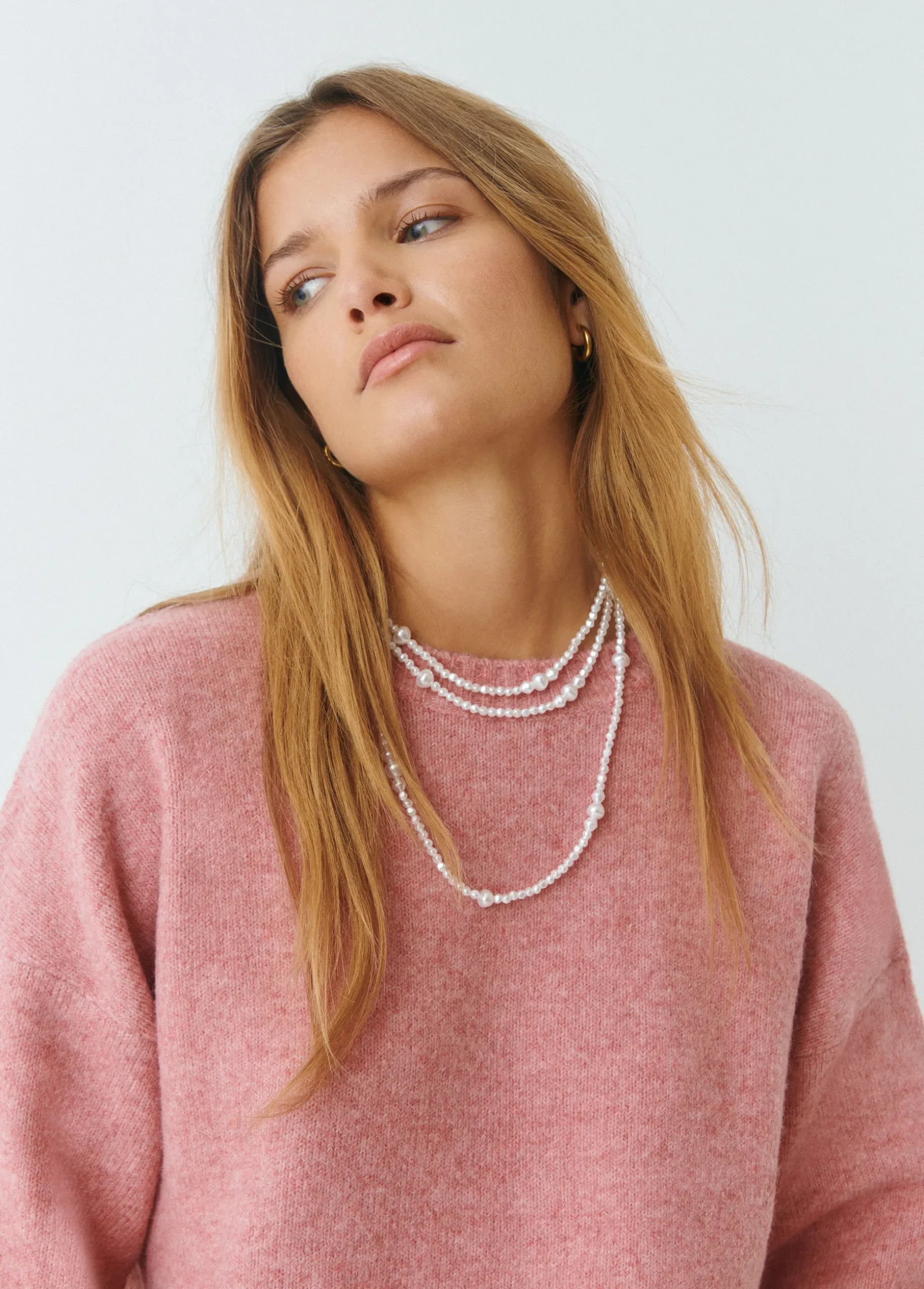 Collar múltiple perlas