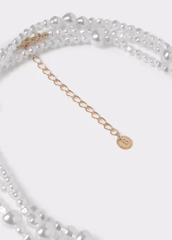 Collar múltiple perlas