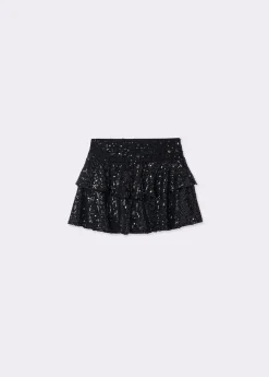 Falda lentejuelas negras