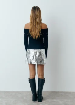 Falda mini lentejuelas