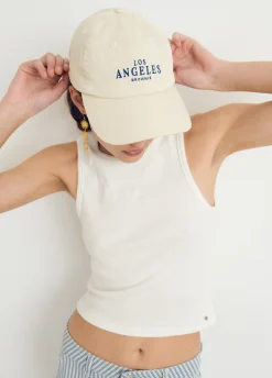 Gorra algodón bordada