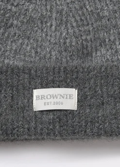 Gorro bicolor canalé lurex