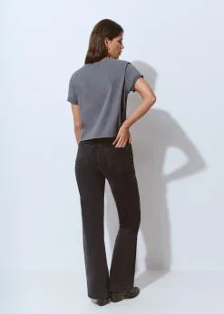Jeans culotte bolsillo frontal