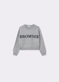 Jersey brownie bordado