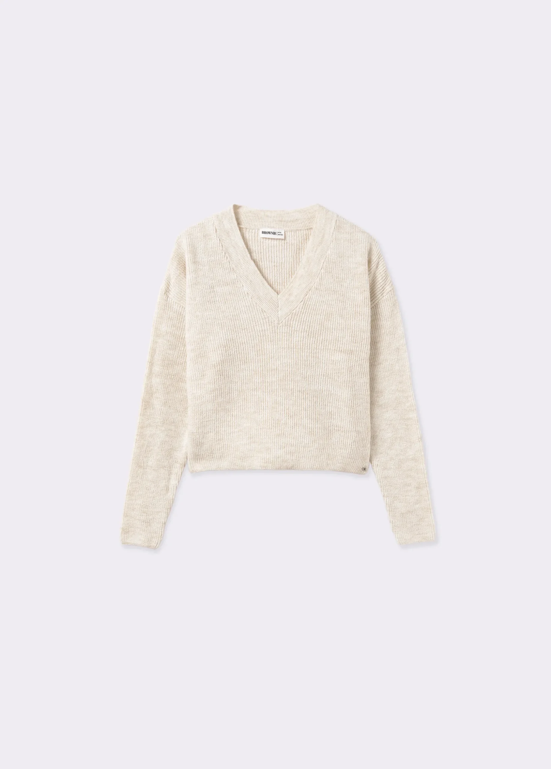 Jersey cuello pico básico