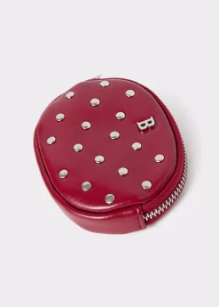Monedero redondo tachas