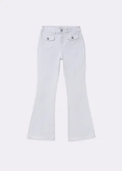 Pantalón campana bolsillos frontales