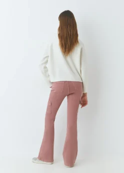Pantalón campana cargo