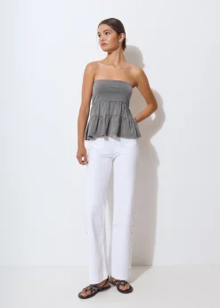 Pantalón culotte bordado estrellas