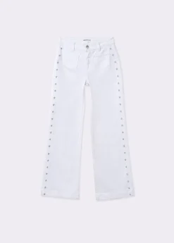 Pantalón culotte bordado estrellas