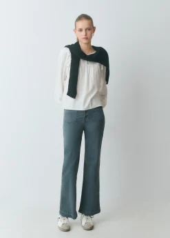Pantalón culotte botones frontales