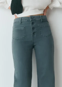 Pantalón culotte botones frontales