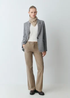 Pantalón culotte con bolsillos frontales