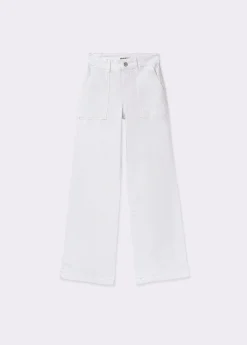 Pantalón culotte con bolsillos frontales