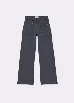 Pantalón culotte tachas
