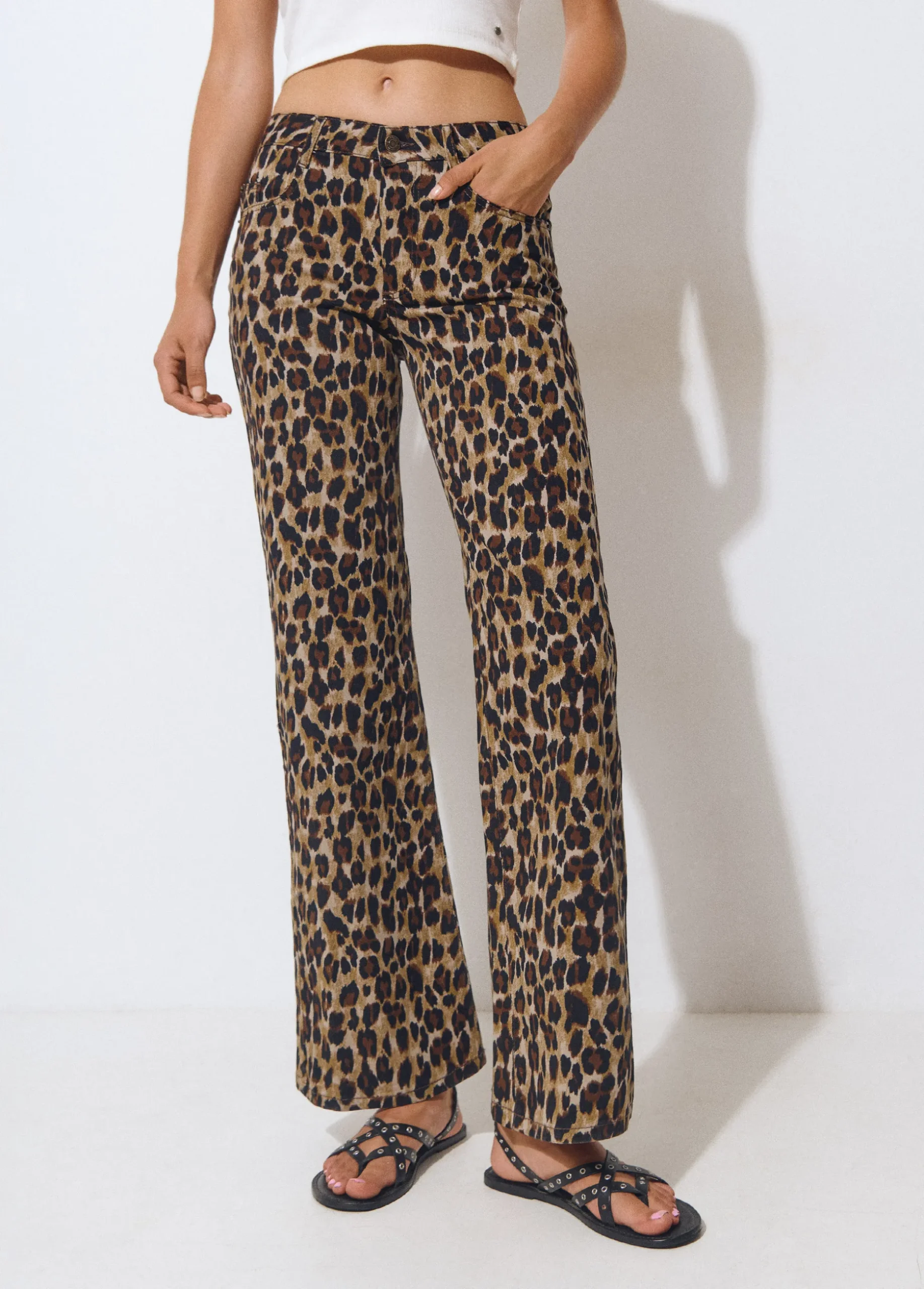 Pantalón estampado animal
