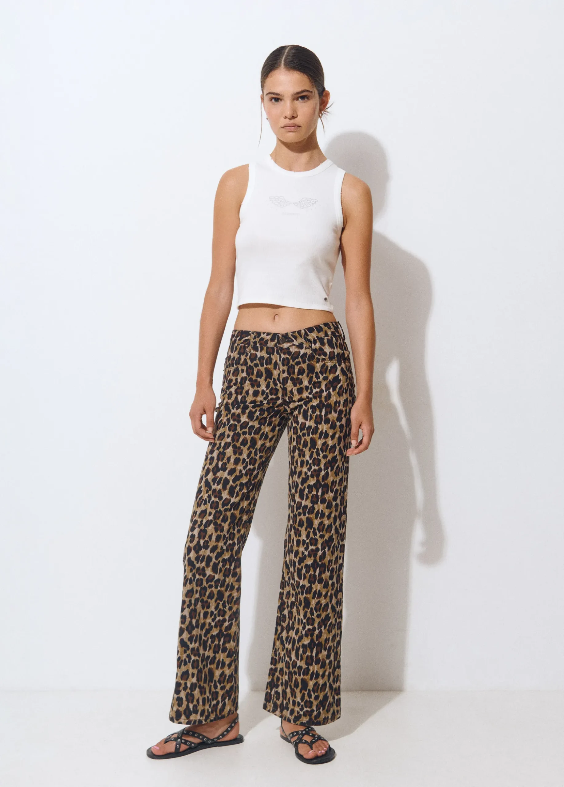 Pantalón estampado animal