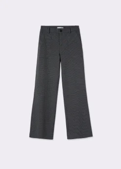 Pantalón flare cuadrito