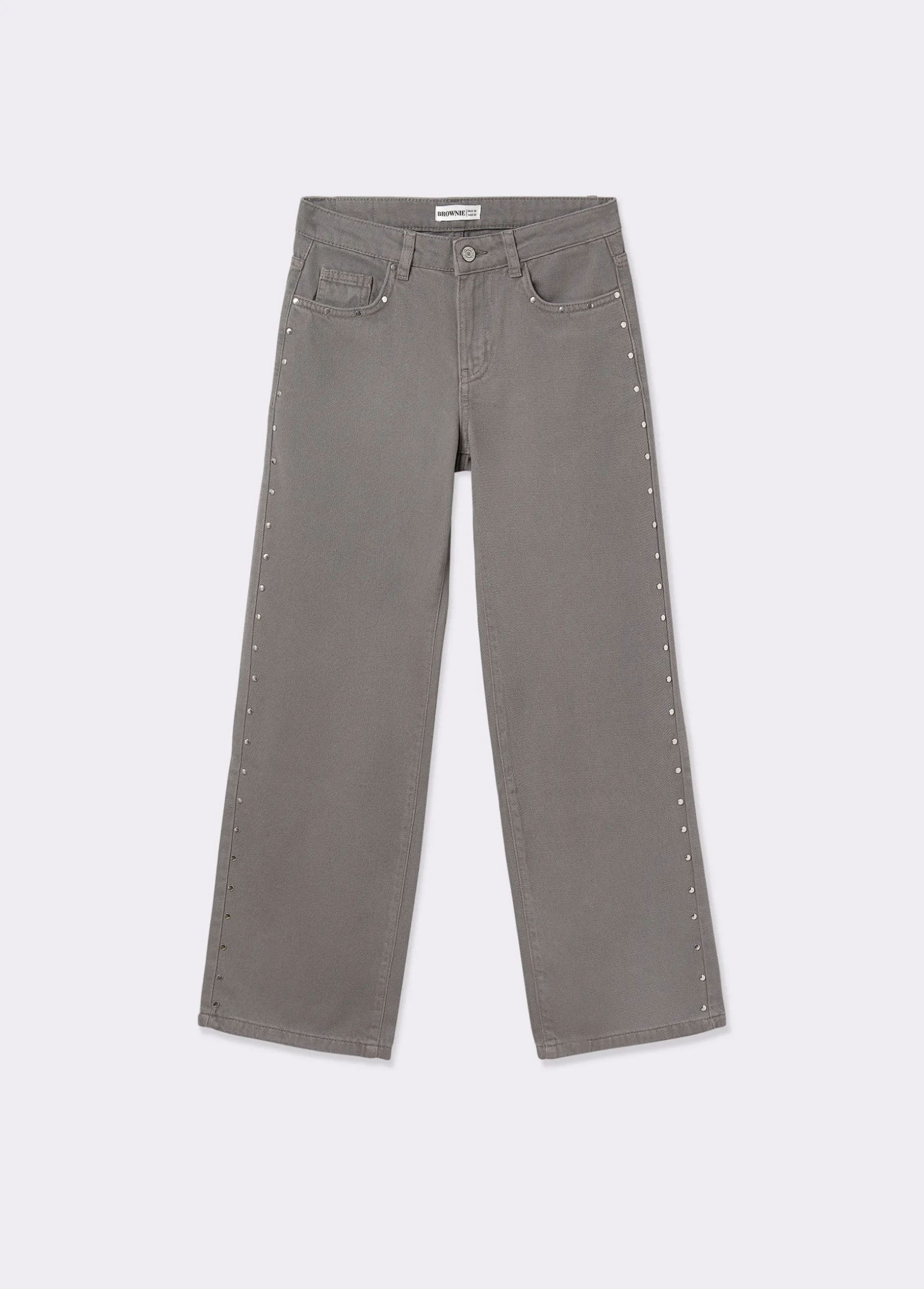 Pantalón tachas laterales