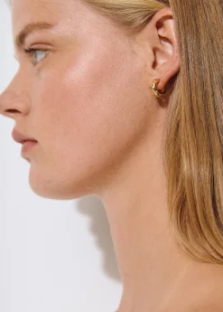 Pendientes aro circonita