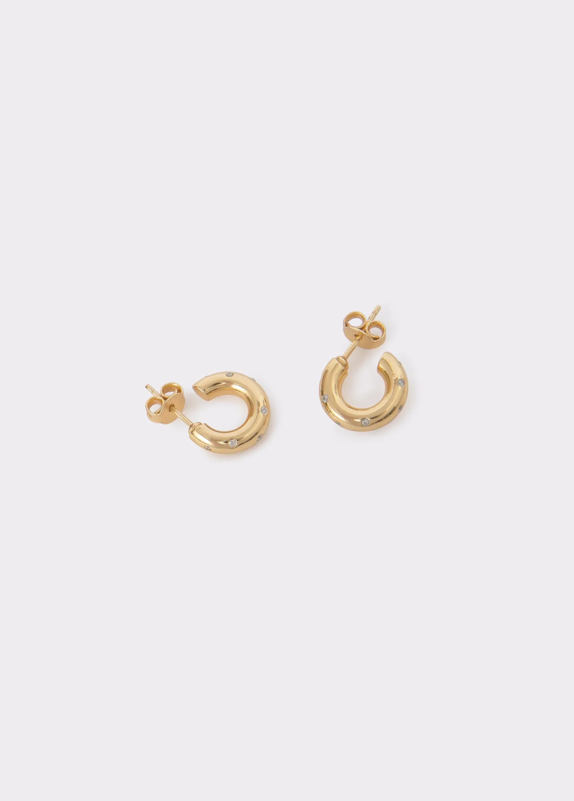 Pendientes aro circonita