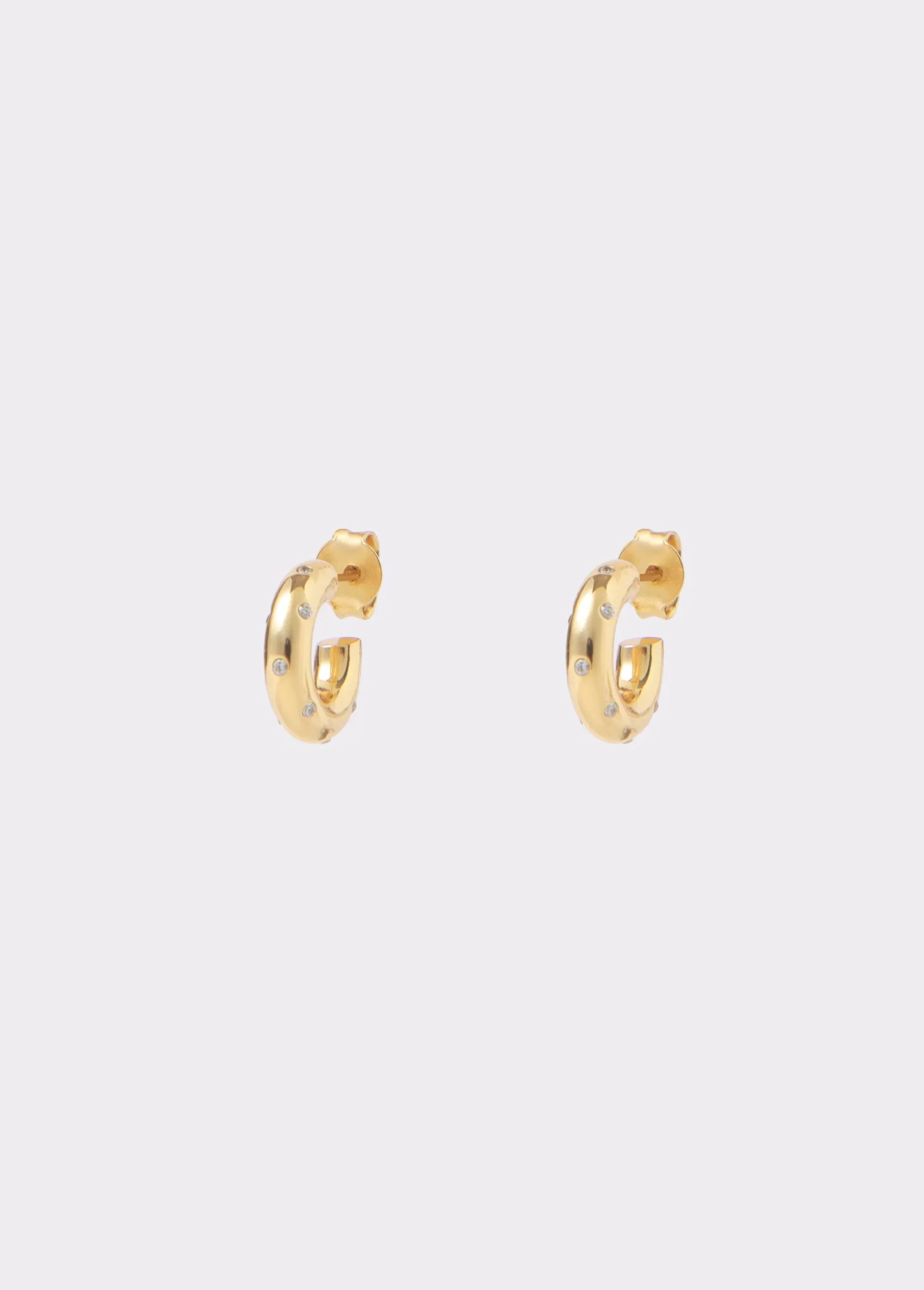 Pendientes aro circonita