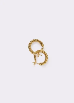 Pendientes aro entrelazado