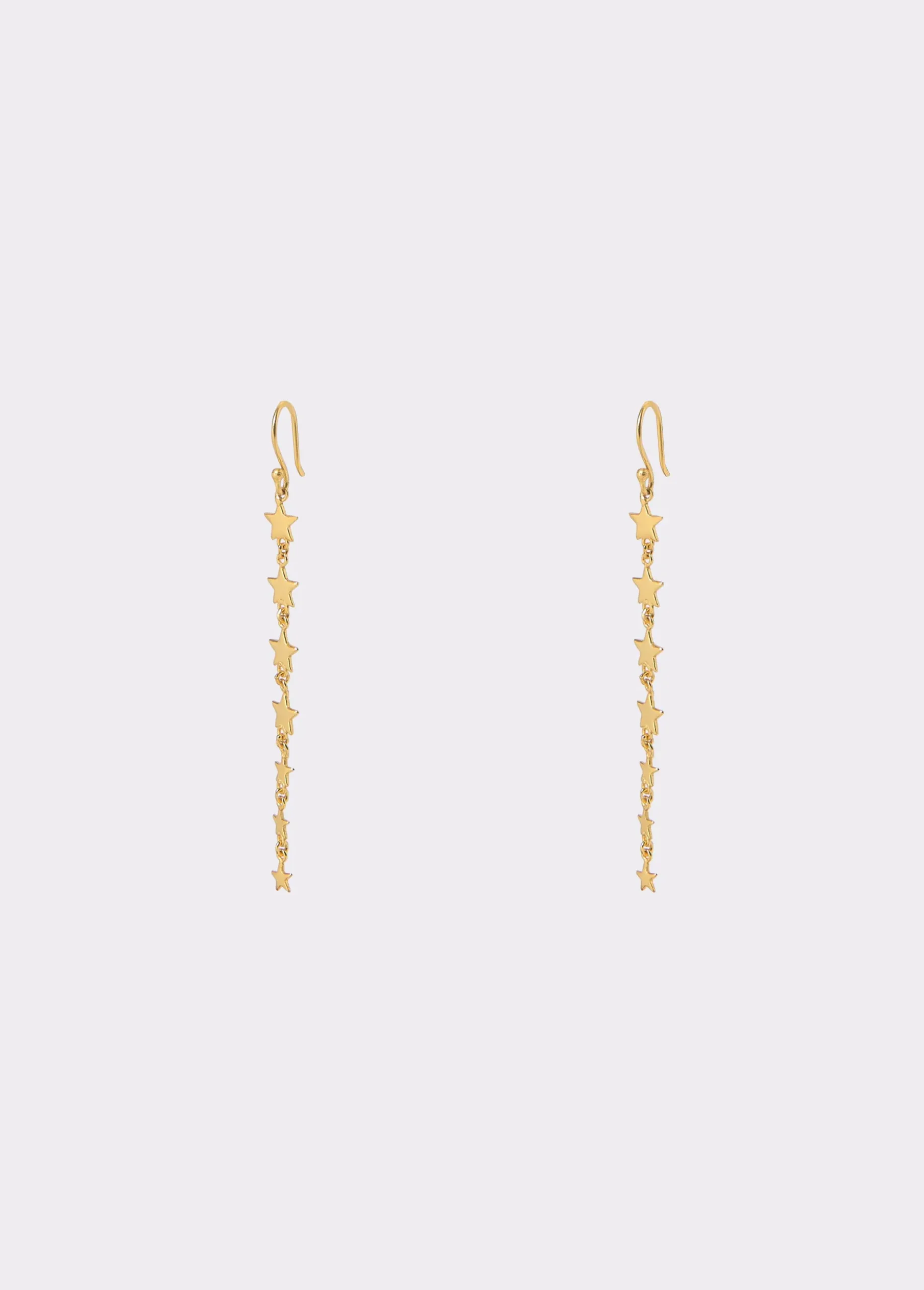 Pendientes largos estrellas degradado