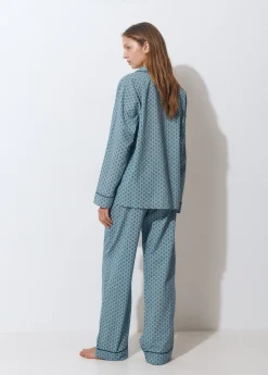 Pijama largo estampado